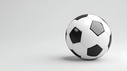 Obraz premium Soccer ball on white background