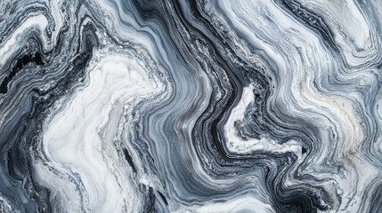 Fototapeta premium Elegant Abstract Marble Texture Featuring Swirling Patterns of Gray and White, Mimicking the Sophisticated Beauty of Natural Stone. Ideal for Backgrounds and Design Elements.