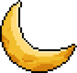 Halloween Moon Pixel 8bit Illustration.