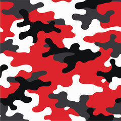 Modern graphic illustration of camouflage pattern.
