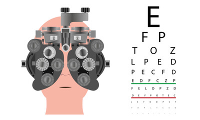 Optometry eye health care vision examination diagnostic  © Oksana