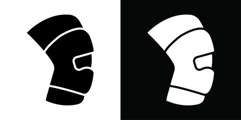 Knee Orthopedic Brace icon Vector flat thin line illustration