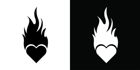 Passion icon Vector flat thin line illustration