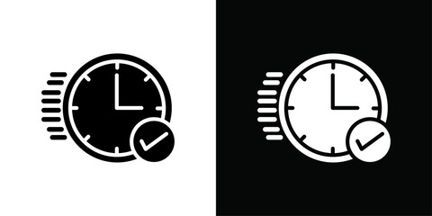 quick response icon Vector flat thin line illustration