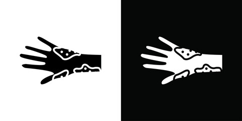 Contact Dermatitis icon Vector flat thin line illustration