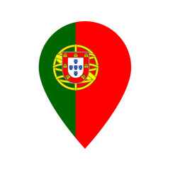 Portugal flag location icon