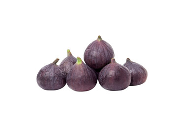 PNG,Fresh ripe figs, isolated on white background
