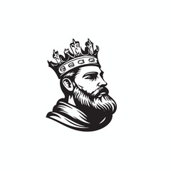 Obraz premium king vector logo, king vector