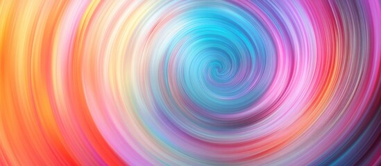 Obraz premium Abstract radial background featuring a blurred multicolored gradient that showcases a vibrant spectrum of neon colors Ideal for fashion holiday arts and educational purposes for children