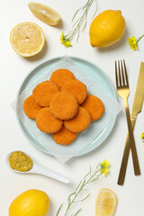 Fried mozzarella, tasty and delicious food, tasty fried food