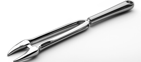 Fototapeta premium A metallic chrome wrench a versatile and essential tool for a wide range of repair and maintenance services in various industries This sturdy and durable hardware equipment is used by mechanics