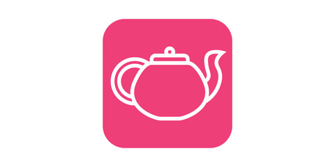 Obraz premium Teapot Vector Icon Design Illustration