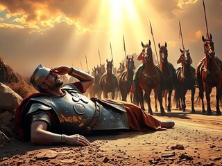 Gospel Images from the Bible NT - Saul's conversion on the road to Damascus © Snap2Art