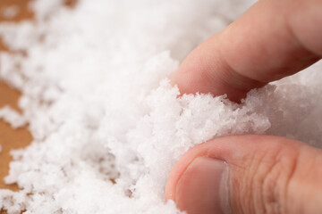 粗塩のクローズアップ