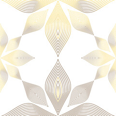 abstract golden floral pattern