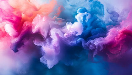 Fototapeta premium Abstract Art: A splash of bold and pastel colors in abstract forms, creating a visually dynamic and artistic aesthetic