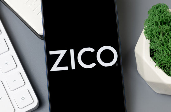 New York, USA - 30 August 2024: Zico Logo on Phone Screen, Company Icon on Display