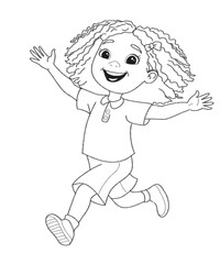 Children book coloring design for kids