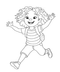 Children book coloring design for kids