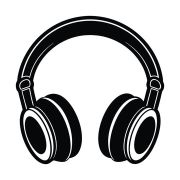 recommend clip art: headphone silhouette vector