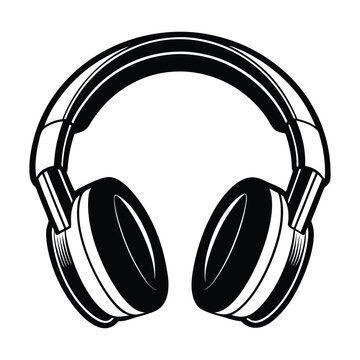 recommend clip art: headphone silhouette vector