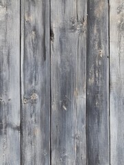 Fototapeta premium Close up of aged gray wooden boards arranged vertically showcasing an oil painting texture