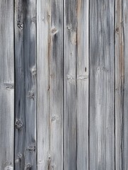 Fototapeta premium Close up of aged gray wooden boards arranged vertically showcasing an oil painting texture