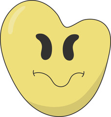 Obraz premium Psychedelic Melting Emoji Element For Templet Decoration