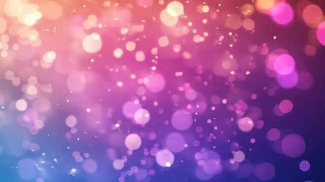Warm and Dreamy Bokeh Background with Glittering Lights in Pink and Purple Tones, Soft Focus, Perfect for Holiday Designs, Party Invitations, and Festive Celebrations, Soft Abstract Bokeh Effect