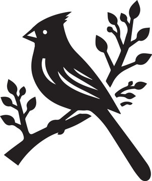 recommend clip art: cardinal silhouette simple vector icon, cardinal silhouette vector illustration.