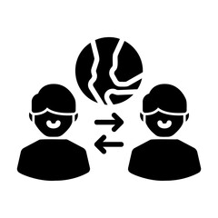 cultural exchange Solid icon