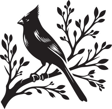 recommend clip art: cardinal silhouette simple vector icon, cardinal silhouette vector illustration.