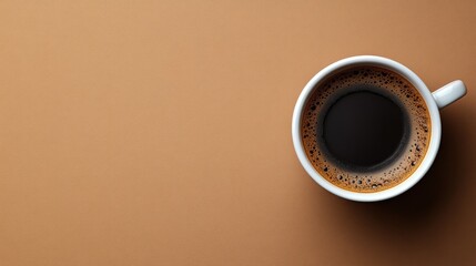 Top View of a Cup of Coffee