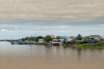 Riverside fishing village - Cambodia