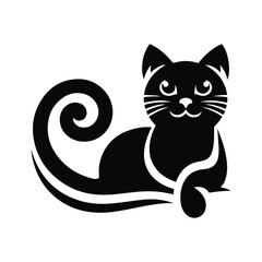 silhouette cat icon