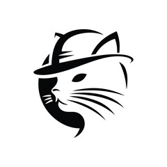 silhouette cat icon