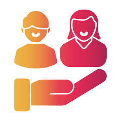 diversity and inclusion Gradient icon