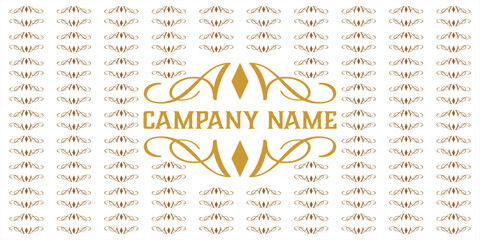 ornament vector design, wedding logo design vector, vintage emblem, badge, decorative, classic