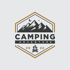 Modern Camping Outdoor Logo Design