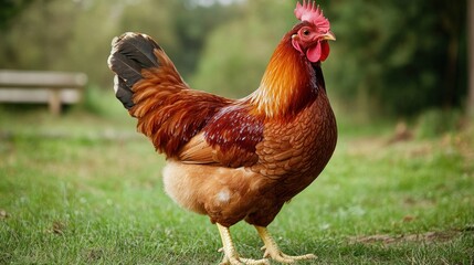 Fototapeta premium Rooster in a Meadow