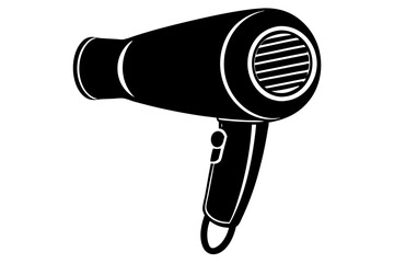 Hair dryer icon, Hair dryer silhouette vector, stylist hair dryer

