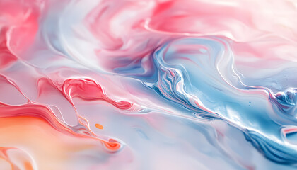 Fototapeta premium Abstract Art: A splash of bold and pastel colors in abstract forms, creating a visually dynamic and artistic aesthetic