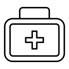 Obraz premium aid kit outline icon