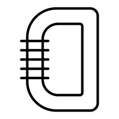 carabiner outline icon