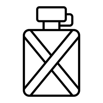 recommend clip art: canteen  outline icon