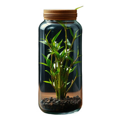 Bamboo tree in a pot. Good luck tree
