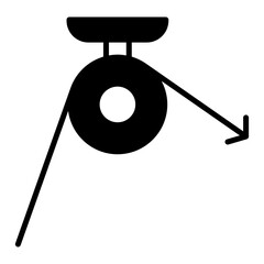 pulley black fill icon