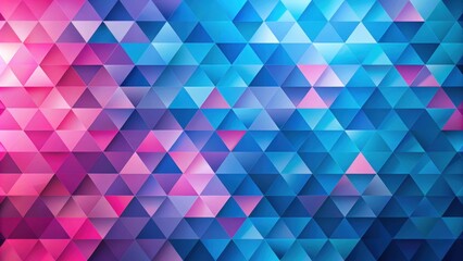 Obraz premium Abstract geometric background in blue and pink colors with modern triangle shapes design, abstract, geometric, pattern, background
