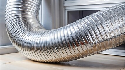 Flexible aluminum foil air duct for ventilation purposes , ventilation, aluminum foil, flexible, air duct, HVAC, construction