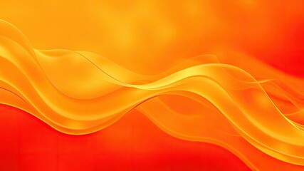 Fototapeta premium Orange background, Vibrant Flowing Orange and Red Abstract Waves